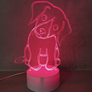 HOND. Lampje RGB multi-kleur, instelbaar, inclusief afstandsbediening