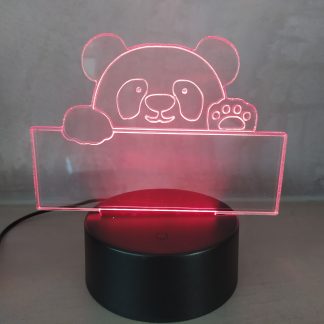 PANDA. Lampje RGB multi-kleur, instelbaar, inclusief afstandsbediening