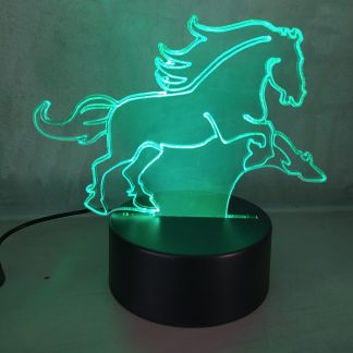 PAARD. Lampje RGB multi-kleur, instelbaar, inclusief afstandsbediening